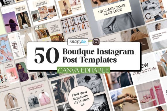 50 Boutique Fashion IG Templates to Elevate Your Brand