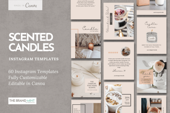 60 Scented Candle Instagram Templates: A Creative Toolkit