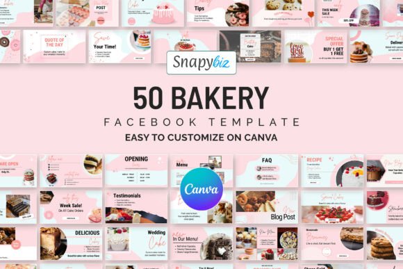 Bakery Facebook Canva Post Templates: A Visual Feast for Your Brand
