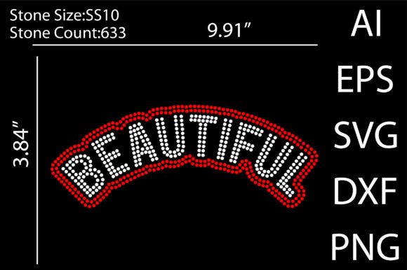 Beautiful Rhinestone Templates Design: Your Instant Download