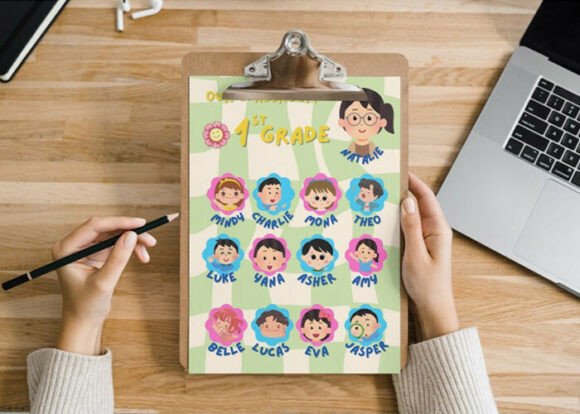 Classroom Membership Templates: First-Grade Name Activities