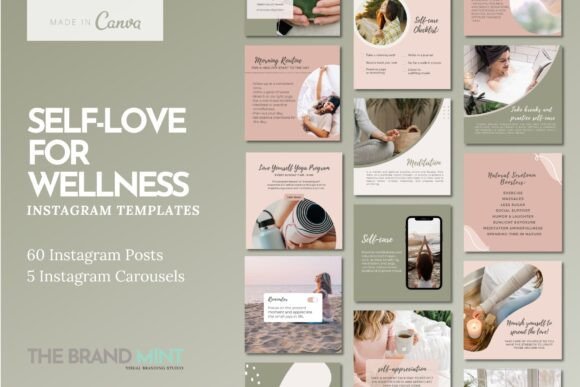 Elevate Your Feed: Self-Love and Wellness Instagram Templates