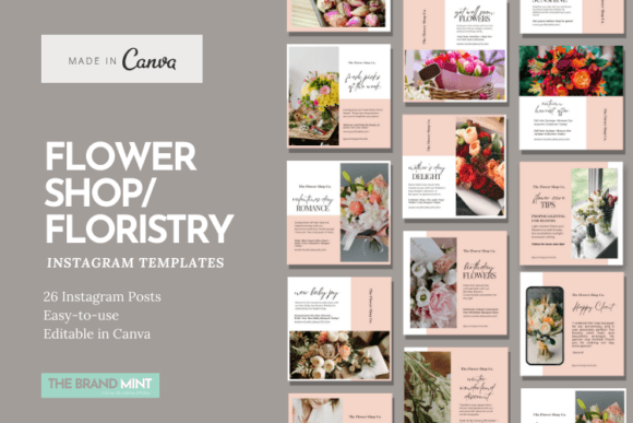 Floristry Instagram Templates: Blooming Your Brand Online