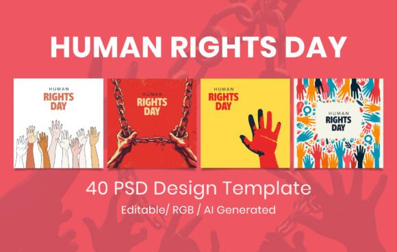 Human Rights Day PSD Templates: Design for Impact