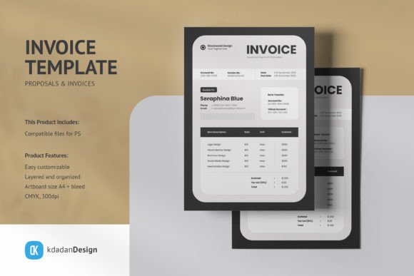 Professional Invoice PSD Templates: Modern & Clean Design