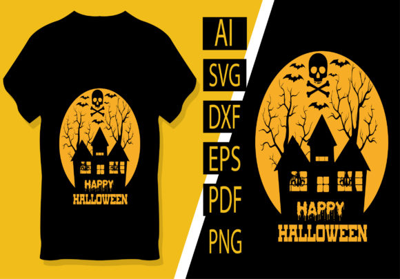 Style Happy Halloween T-Shirt Templates for Spooky Creativity