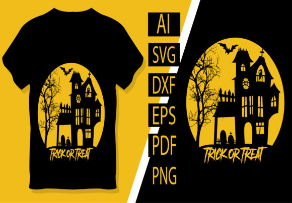 Trick or Treat T Shirt Design Templates: Your Halloween Design Toolkit